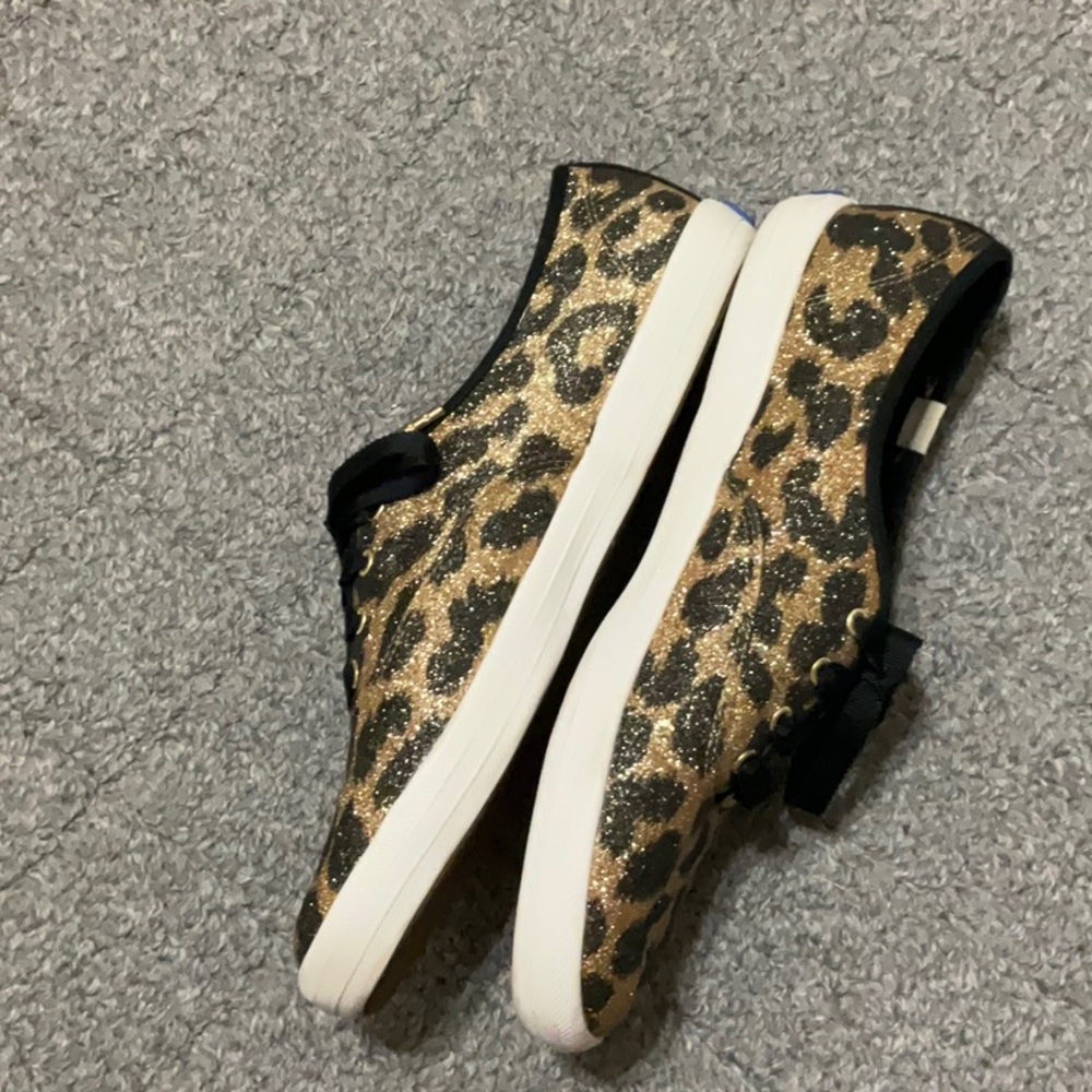 Keds for Kate Spade Glitter Leopard Print Sneakers - Picture 2 of 5